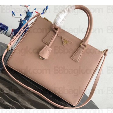 Prada Galleria Medium Saffiano Leather Bag 1BA274 Nude Pink