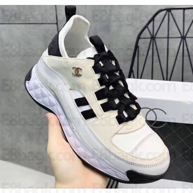 Chanel Velvet Calfskin Sneakers G35617 Creamy 01 2020