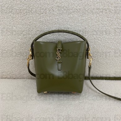Saint Laurent le 37 mini in shiny leather ELMWOOD(original quality)