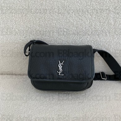 SAINT LAURENT NIKI small messenger in grained lambskin black 2024(original quality)