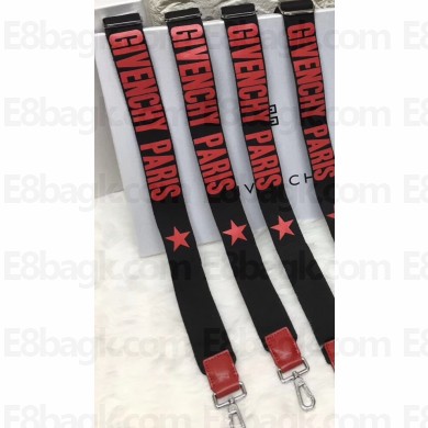 Givenchy Logo and Star Shoulder Strap Red