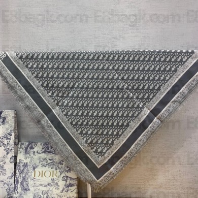 Dior Cashmere and Linen Oblique Shawl gray 2022