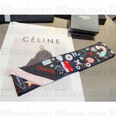 CHANEL Silk Twill Slim Bandeau AA9663 01 2024