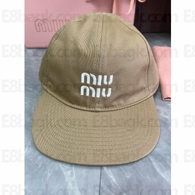 Miu Miu DENIM Baseball Cap KHAKI 2024