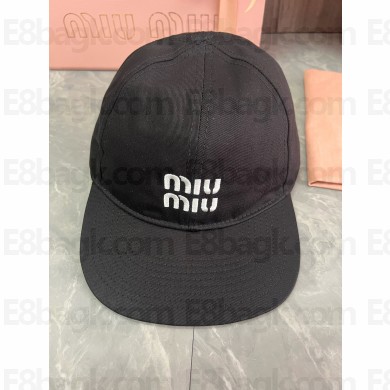Miu Miu DENIM Baseball Cap BLACK 2024
