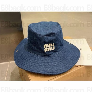 Miu Miu Logo denim cowboy hat 2024
