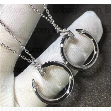 Cartier Real 18k juste un clou necklace with diamonds White Gold