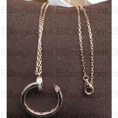 Cartier Real 18k juste un clou necklace with diamonds Pink Gold