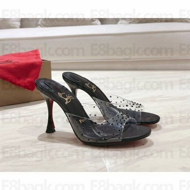 Christian Louboutin  Degramule Strass Mules 85mm black 2024