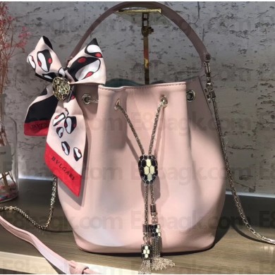 Bvlgari Serpenti Forever Bucket Bag Pink 2019