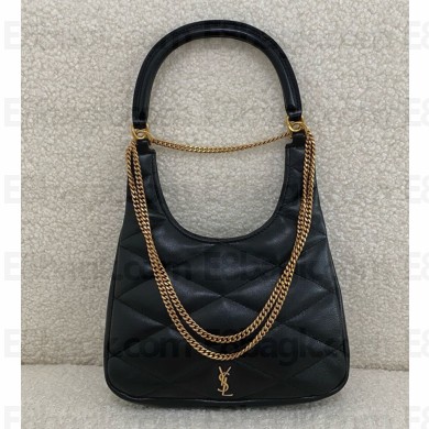 Saint Laurent  SADE hobo in lambskin BLACK (original quality)2024