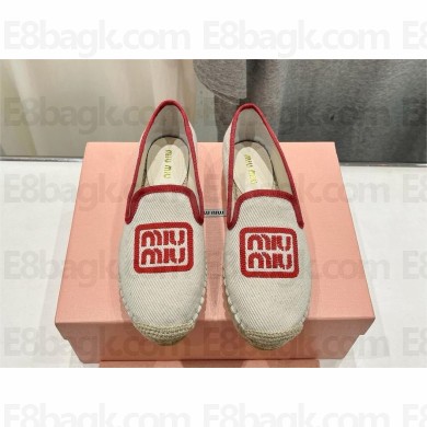 MIU MIU logo-embroidered espadrilles 03 2024