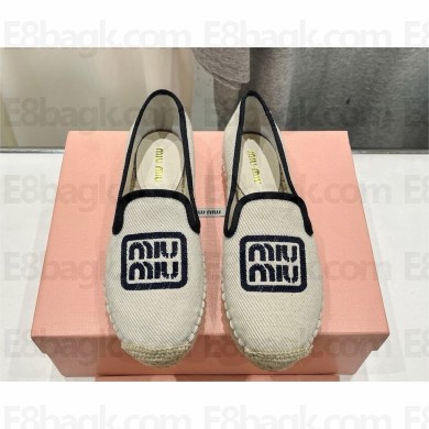 MIU MIU logo-embroidered espadrilles 01 2024