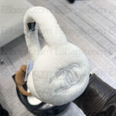 chanel Shearling Lambskin WHITE Earmuffs AAA431 2024