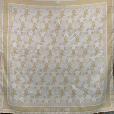 DIOR Étoile Square Scarf beige 2022