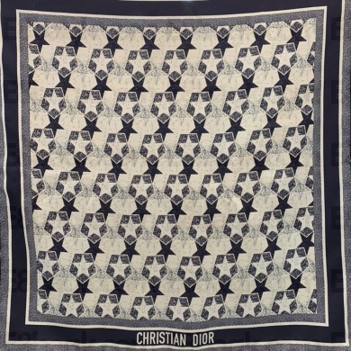 DIOR Étoile Square Scarf black 2022