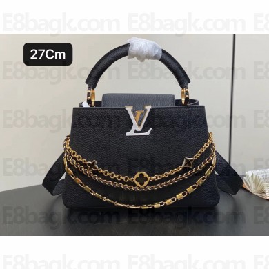 Louis vuitton Capucines BB AG IN Taurillon leather BLACK M12345 2025