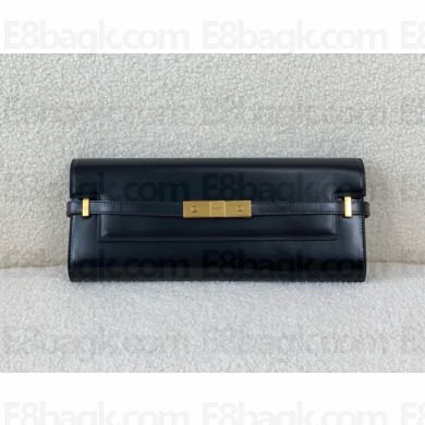 Saint Laurent MANHATTAN CLUTCH IN BOX  leather black(original quality)