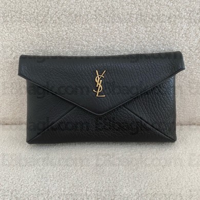Saint Laurent CASSANDRE large envelope pouch in lambskin black (original quality)