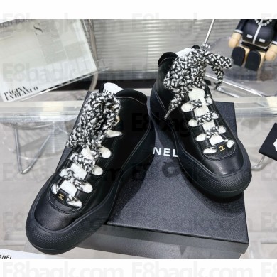 Chanel Lambskin sneakers G46008 black 2024