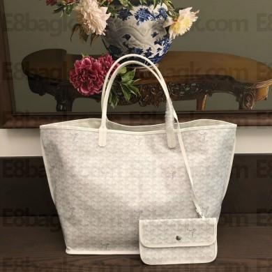 Goyard Anjou Reversible Tote PM/GM Bag white