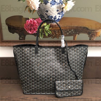 Goyard Anjou Reversible Tote PM/GM Bag Black