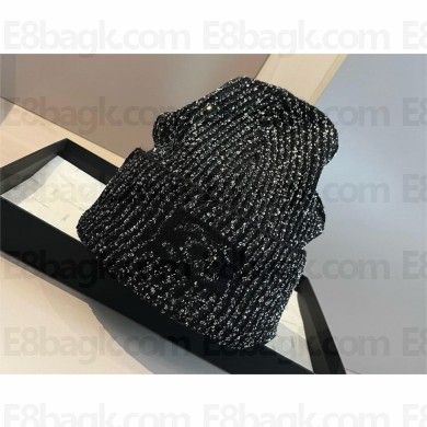 chanel logo knitted Beanie 01 2024