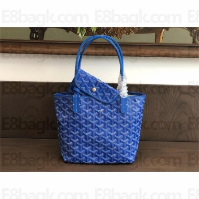 Goyard Saint Louis MINI Tote Bag bright blue
