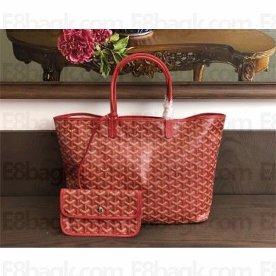 Goyard Saint Louis PM Tote Bag red