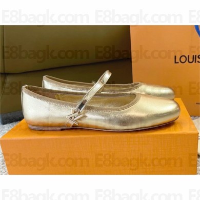 Louis Vuitton Romy Flat Ballerina 1ACULI GOLD 2024