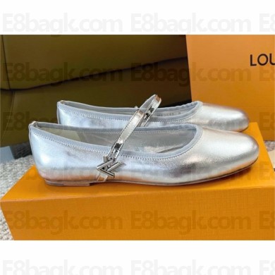 Louis Vuitton Romy Flat Ballerina 1ACUME SILVER 2024