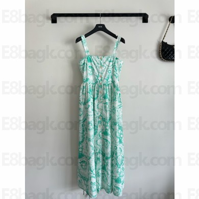 Dior Dioriviera Flared Mid-Length Dress green 2024