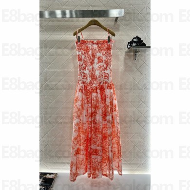 Dior Dioriviera Long Strapless Dress pink 2024