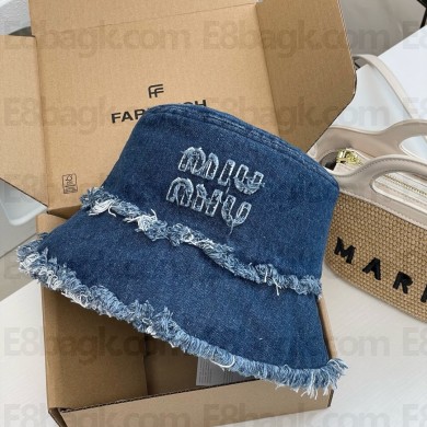 Miu Miu blue Denim bucket hat 5HC196 2024