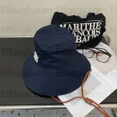 Miu Miu Drill hat blue/white 2024