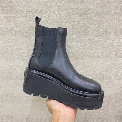valentino UNIQUEFORM black CALFSKIN ANKLE BOOT 85 MM