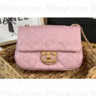 Chanel Mini Flap Bag in Lambskin AS3473 Pink 2022
