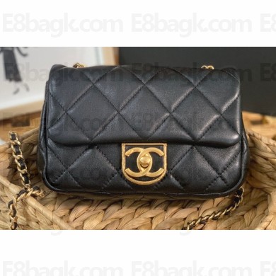 Chanel Mini Flap Bag in Lambskin AS3473 Black 2022
