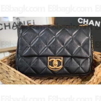 Chanel Small Flap Bag in Lambskin AS3474 Black 2022