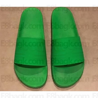 Gucci Logo Rubber Slide Sandals Green 2019
