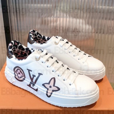 Louis Vuitton Full-grain calfskin Macaron white shoes Ls021