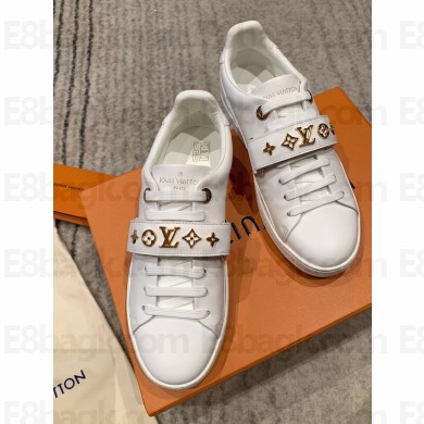 Louis Vuitton Cowhide Metal buckle shoes in White Ls022