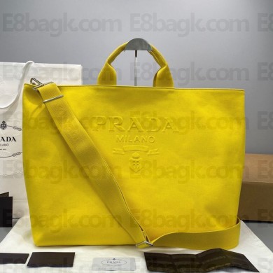 Prada Twill 3D three-dimensional canvas bag in Yellow Pb003