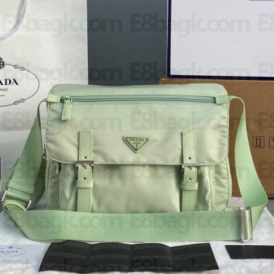 Prada Nylon fabric Sportsexy Messenger bag in Matcha green Pb029