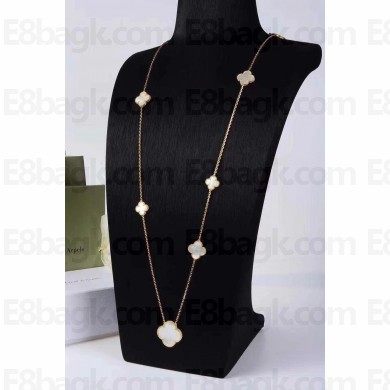 Van Cleef & Arpels Magic Alhambra Long Necklace White/gold 2020