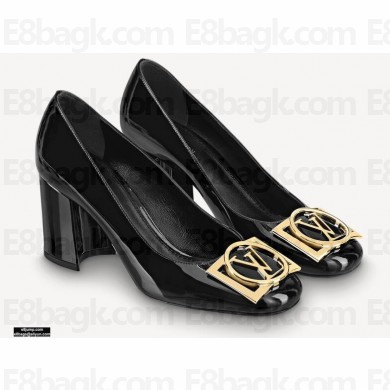 Louis Vuitton Heel 7.5cm Dauphine Madeleine Pumps Patent Black 2021