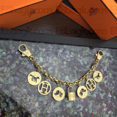 Hermes Lock Bag Charm Gold 