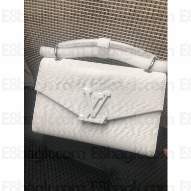 louis vuitton Pochette Grenelle bag in EPI leather m55978 white