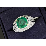 Cubic Zirconia Emerald Ring 15