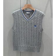 Loewe Vest in cotton grey 2025